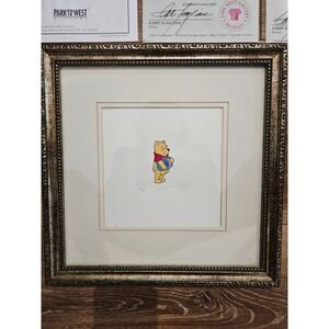 Winnie the Pooh Disney Studios Hand Painted Etching Framed Park West Gallery COA